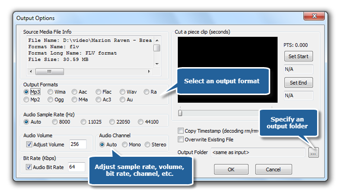 Output Settings Output Settings