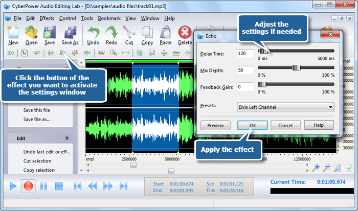 Add Audio Effects Add Audio Effects