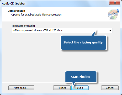 Choose Output Quality Choose Output Quality