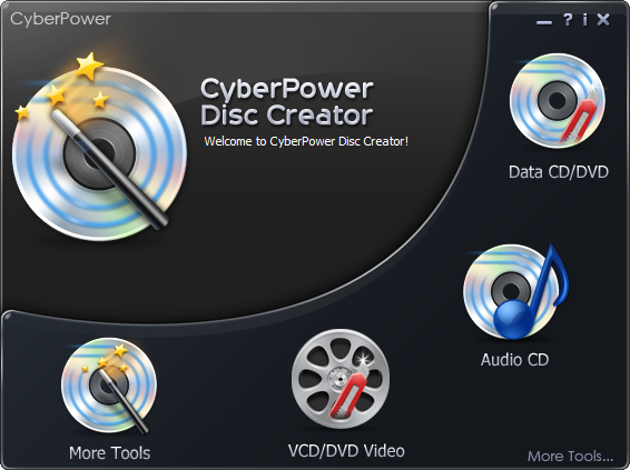 CyberPower Disc Creator is the powerhouse, all-in-one CD & DVD burner software.