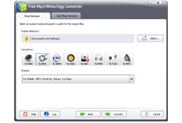 Free WMA MP3 OGG Converter Screenshots Screenshot