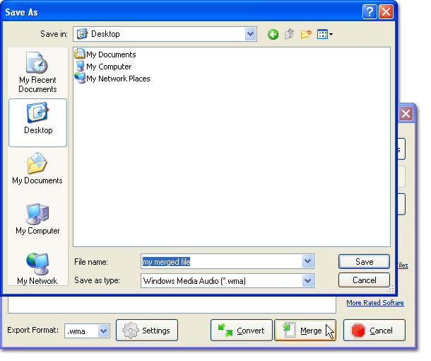 output folder