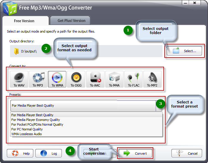 Output Settings