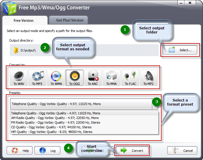 Output Settings