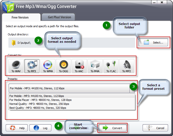 Output Settings
